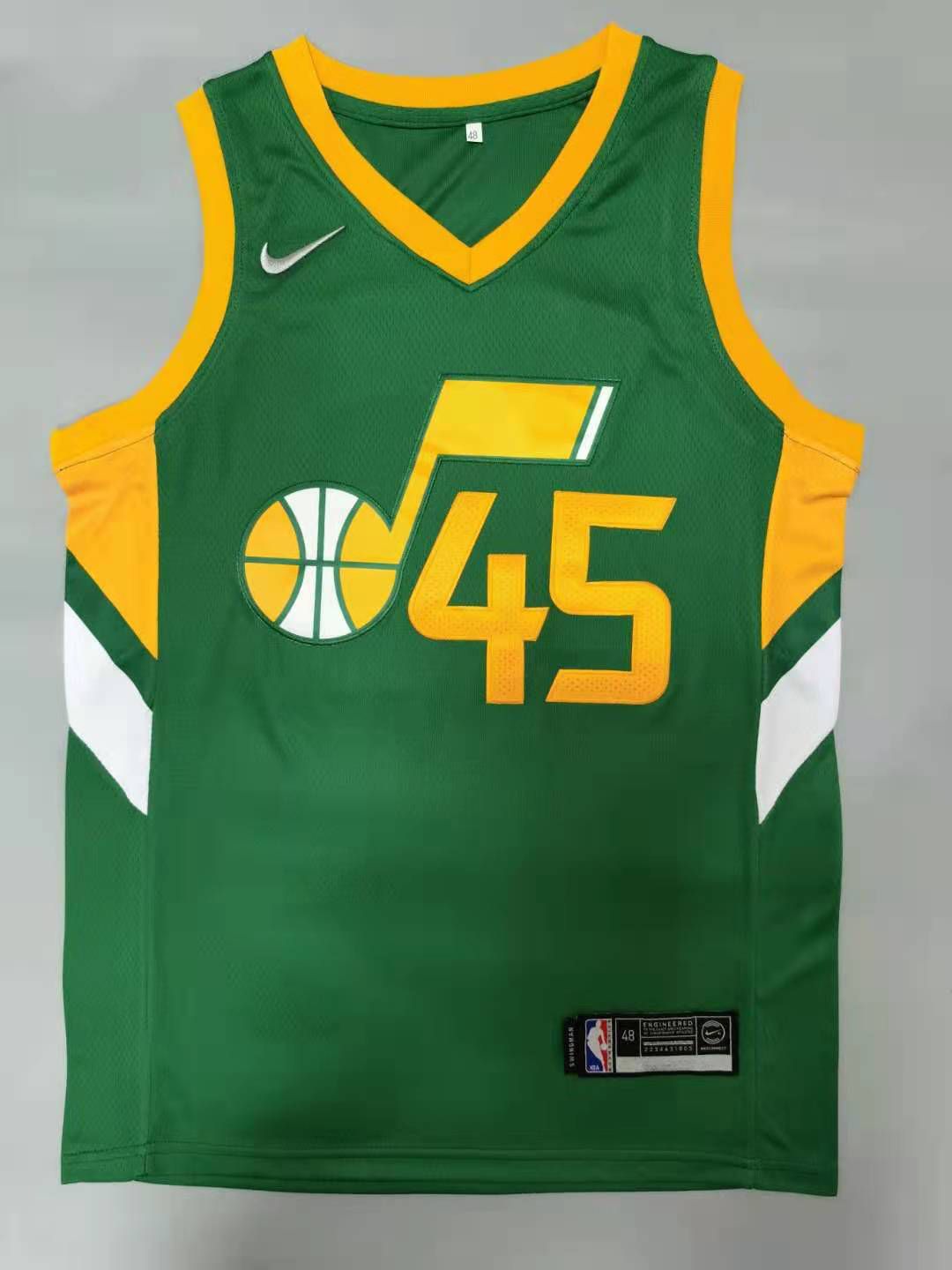 Men Utah Jazz #45 Mitchell Green 2021 Nike Game NBA Jerseys->portland trail blazers->NBA Jersey